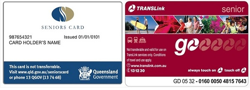 Queensland Govenment Seniors Cards - explanations and applications